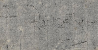 Mappa del Golfo di Napoli da John Robert Cozens