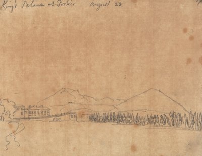 Palazzo Reale a Portici, 28 agosto da John Robert Cozens