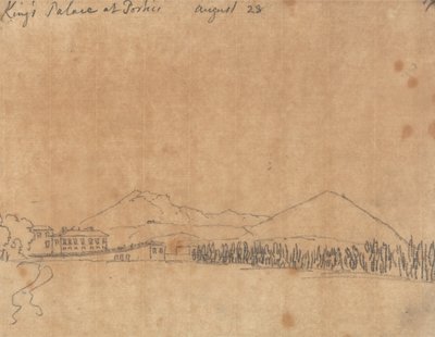Palazzo del Re a Portici, 28 agosto da John Robert Cozens