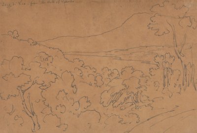 Lago di Vico dalla collina di Viterbo da John Robert Cozens