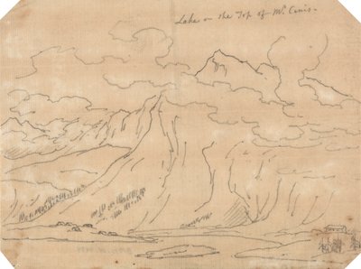 Lago sulla cima del Mont Cenis da John Robert Cozens