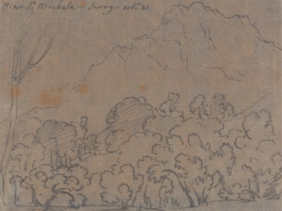Vicino a San Michele, Savoia, 21 ottobre da John Robert Cozens