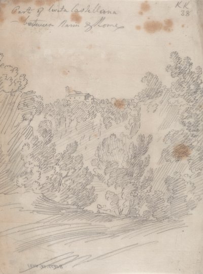 Parte di Civita Castellana, tra Narni e Roma da John Robert Cozens