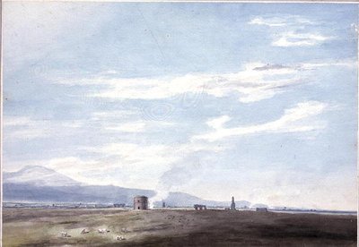 Resti sepolcrali nella Campagna vicino a Roma, c.1783 da John Robert Cozens