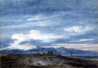 Capanna del Pastore al Confine delle Paludi Pontine, tra Valetri e Terracina da John Robert Cozens