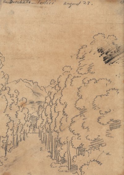 The Boschetto, Portici, August 23 da John Robert Cozens