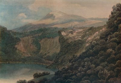 Il Lago e la Città di Nemi, 1778 da John Robert Cozens