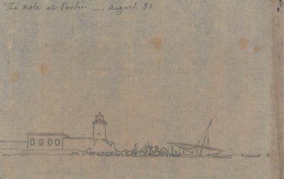 Il molo a Portici, 31 agosto da John Robert Cozens