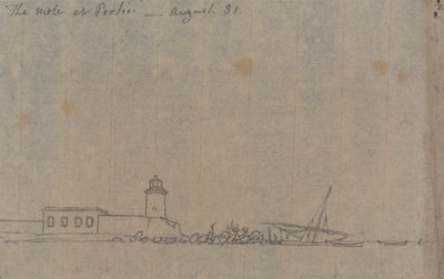 La Mole a Portici, 31 agosto da John Robert Cozens