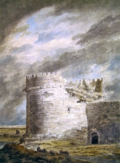 La tomba di Cecilia Metella, Capo di Bove, vicino a Roma da John Robert Cozens