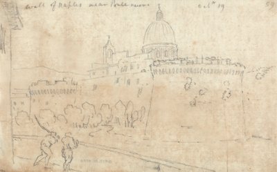 Il Muro di Napoli vicino a Ponte Nuovo da John Robert Cozens