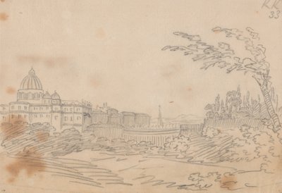 Vista sul Vaticano da John Robert Cozens
