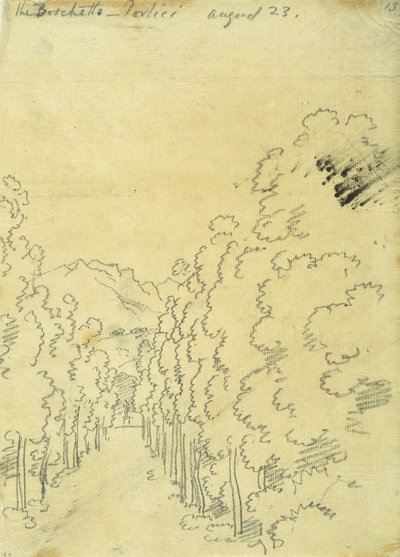 Bosco, da un album di tracciati da John Robert Cozens