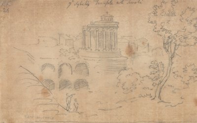 Il Tempio della Sibilla a Tivoli da John Robert Cozens