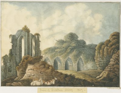 Abbazia di Croxden: acquerello da John Robert Fernyhough