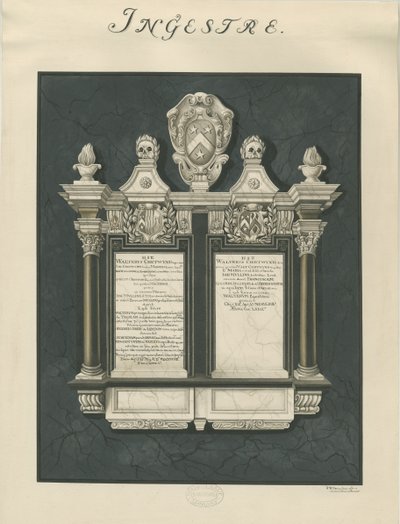 Ingestre Church - tavolette per Walter Chetwynd anziano e giovane da John Robert Fernyhough