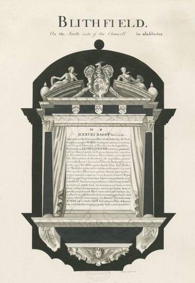 Tavoletta nella Chiesa di Blithfield - Sir Hervey Bagot, Bart. da John Robert Fernyhough