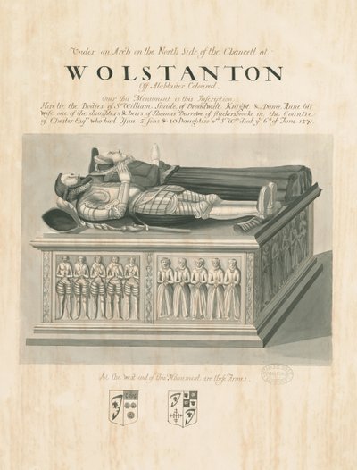 Chiesa di Wolstanton - Tomba di Sir William Sneide e Dame Anne da John Robert Fernyhough
