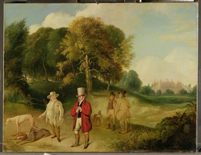 J. M. W. Turner (1775-1851) e Walter Ramsden Fawkes (1769-1825) a Farnley Hall, c.1820-24 da John Robert Wildman