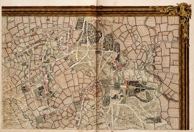 Mappa di Hackney, Waltham e Wanstead da John Rocque