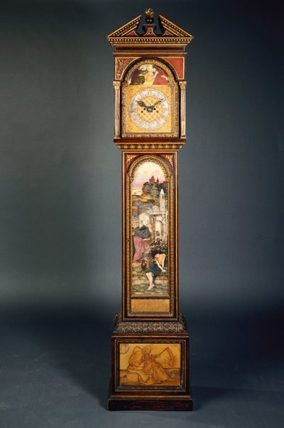 Un orologio a pendolo con frontone della fine del XIX secolo da John Roddam Spencer Stanhope
