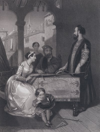 Gentile Bellini e i discendenti del grande Enrico Dandolo da John Rogers (after) Herbert