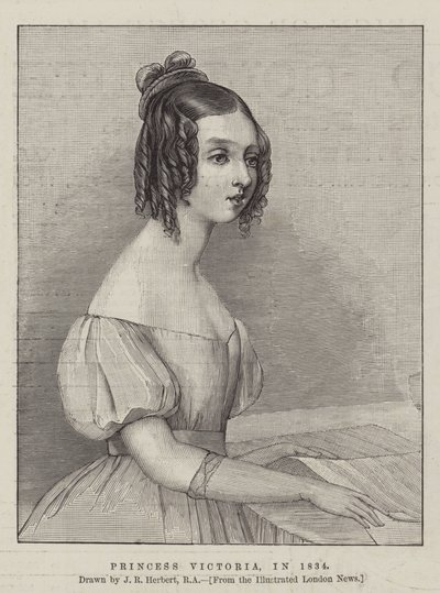Principessa Vittoria, nel 1834 da John Rogers Herbert