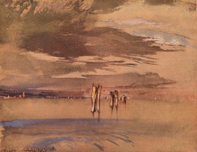 Una Mattina Grigia Vicino a Venezia, XIX secolo da John Ruskin
