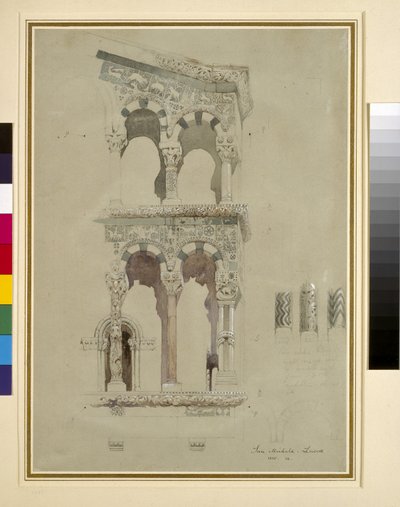 Dettaglio della Facciata di San Michele in Foro, Lucca da John Ruskin