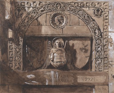 Sopraporta del Palazzo Contarini della Porta di Ferro da John Ruskin