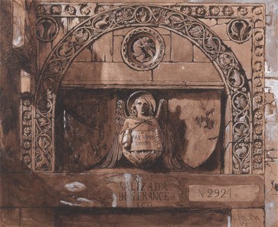 Sopraporta del Palazzo Contarini della Porta di Ferro da John Ruskin