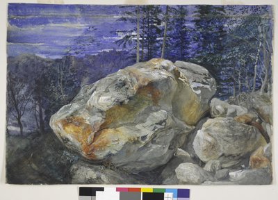 Frammento delle Alpi, c.1854-56 da John Ruskin