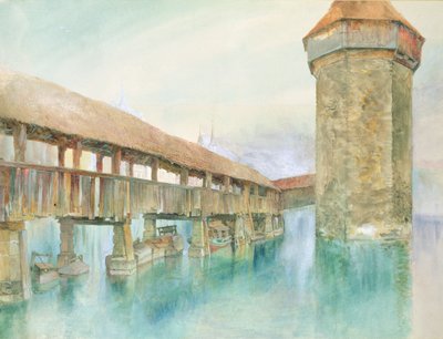 Kapelbrucke, Lucerna, XIX secolo da John Ruskin