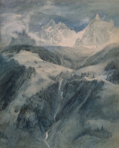 La Cascade de la Folie, Chamonix da John Ruskin