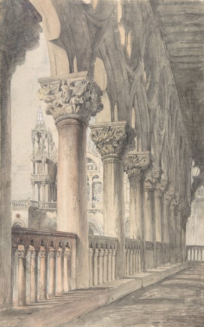 Loggia del Palazzo Ducale, Venezia, 1849-50 da John Ruskin