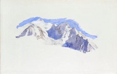 Mont Blanc da Saint-Martin-sur-Arve, ottobre 1874 da John Ruskin