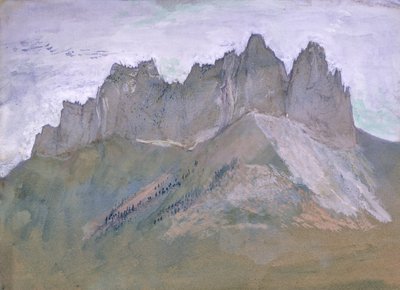 Rochers de Lanfon, Lago di Annecy, c.1860 da John Ruskin