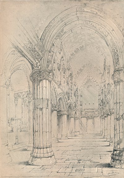 Cappella di Roslin, 1838 da John Ruskin