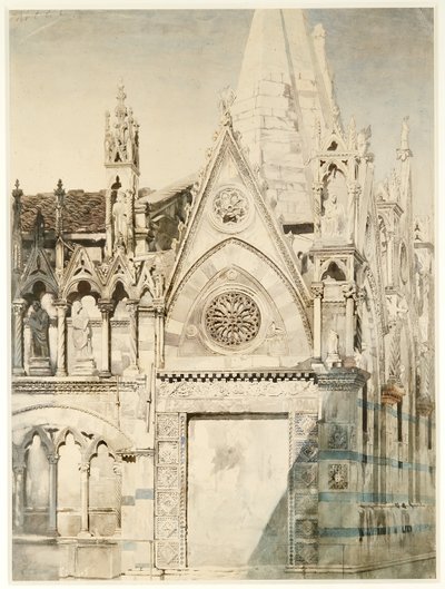 Santa Maria della Spina, lato est, Pisa, Italia da John Ruskin
