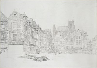 Studio per (dettaglio) del mercato, Abbeville, settembre - ottobre 1868 da John Ruskin