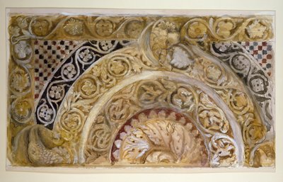 Studio di un pannello sul fonte battesimale, Pisa da John Ruskin