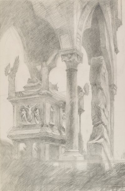 Studio della Tomba di Mastino II della Scala a Verona da John Ruskin