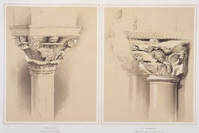 Torcello, Capitello del Pilastro della Navata e San Marco, Capitello del Portico Centrale, da 