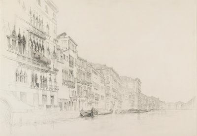 Vista dal Palazzo Bembo al Palazzo Grimani, Venezia, maggio-giugno 1870 da John Ruskin