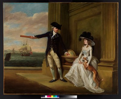 Ritratto del Capitano e della Signora Hardcastle, 1785 da John Russell