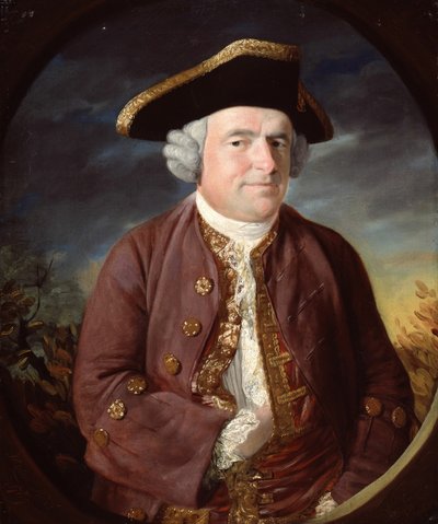 Ritratto di un uomo con cappello a tricorno da John Russell