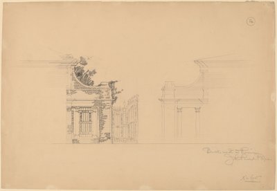 Muro di mattoni a Rimini da John Russell Pope