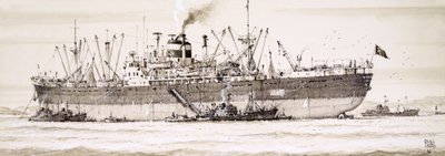 I pescherecci russi sciamano intorno a una nave officina da John S. Smith