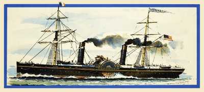 Il piroscafo a pale americano Vanderbilt da John S. Smith