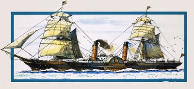 Il piroscafo a pale britannico Persia da John S. Smith